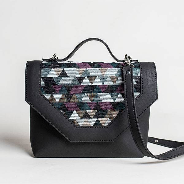 Сумка через плечо из экокожи Ornament Черная