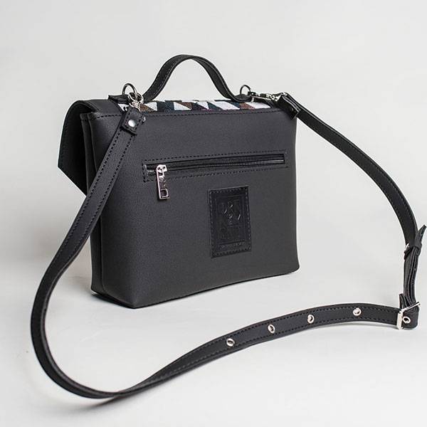 Сумка через плечо из экокожи Ornament Черная