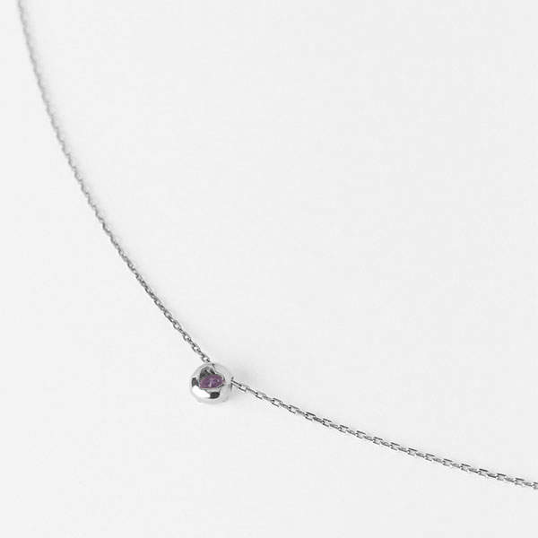 Ожерелье Côte & Jeunot с Розовым Камнем Сердце