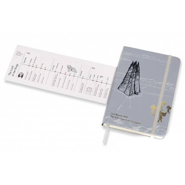 Блокнот Moleskine Lord of the Rings Средний Линия Серый