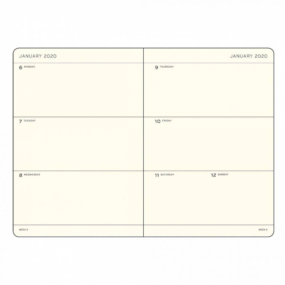 Еженедельник Leuchtturm1917 Master Черный 2020 (359990)