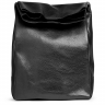 Шкіряна сумка-клатч Poolparty Lunchbox Чорна