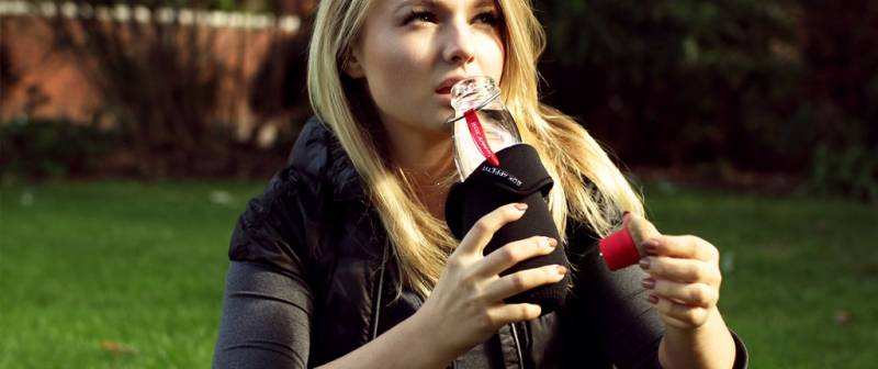 Еко пляшка Black + Blum скляна Eau Good Зелена