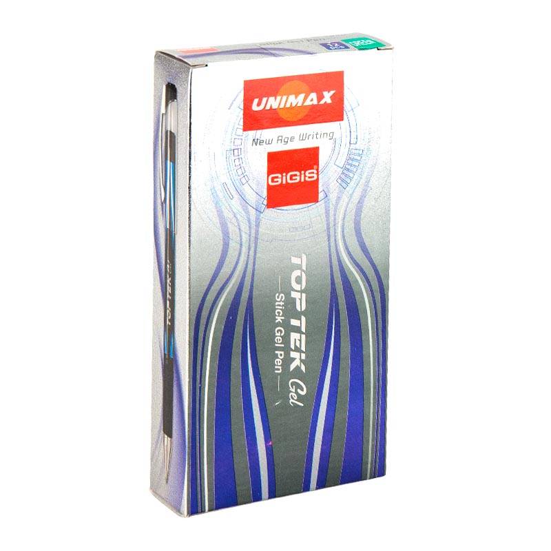 Ручка гелева Unimax Top Tek Gel, зелена