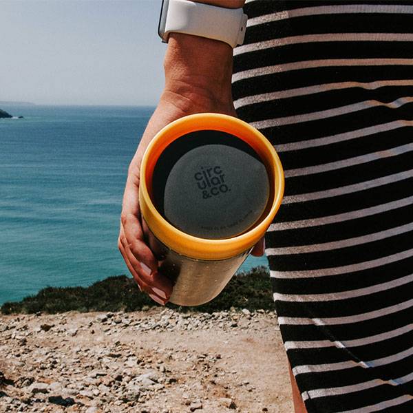 Еко-чашка Circular Cup Label Mustard 340 мл