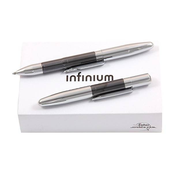 Ручка Titanium Infinium Fisher Space Pen Black and Chrome (черная паста)
