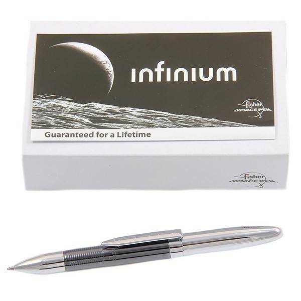 Ручка Titanium Infinium Fisher Space Pen Black and Chrome (черная паста)