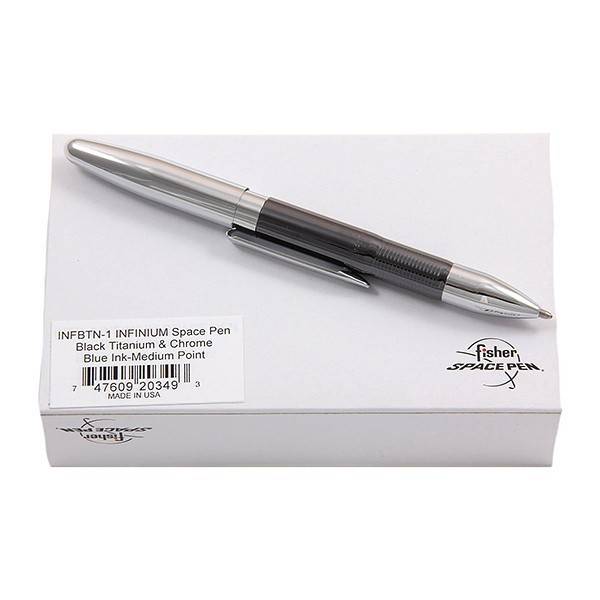 Ручка Titanium Infinium Fisher Space Pen Black and Chrome (черная паста)