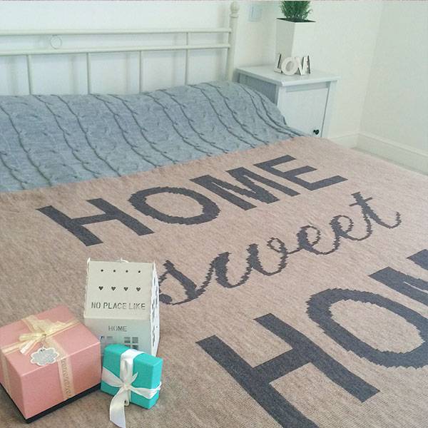 Плед Decorlab с надписью (на выбор)