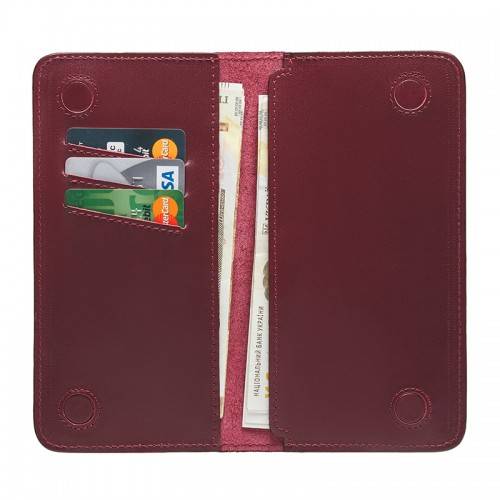 Вертикальное портмоне на магнитах Black Brier Бордовое (PM6-Bordeaux)
