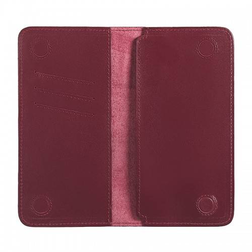Вертикальное портмоне на магнитах Black Brier Бордовое (PM6-Bordeaux)