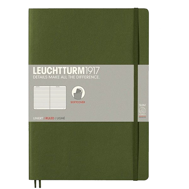 Блокнот Leuchtturm1917 Мягкий Composition Зеленый Линия (349284)