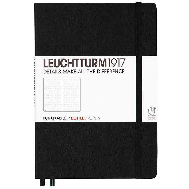 Блокнот Leuchtturm1917 Средний Черный Точка (329398)