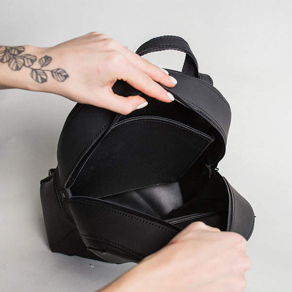 Рюкзак из экокожи Ornament Черный