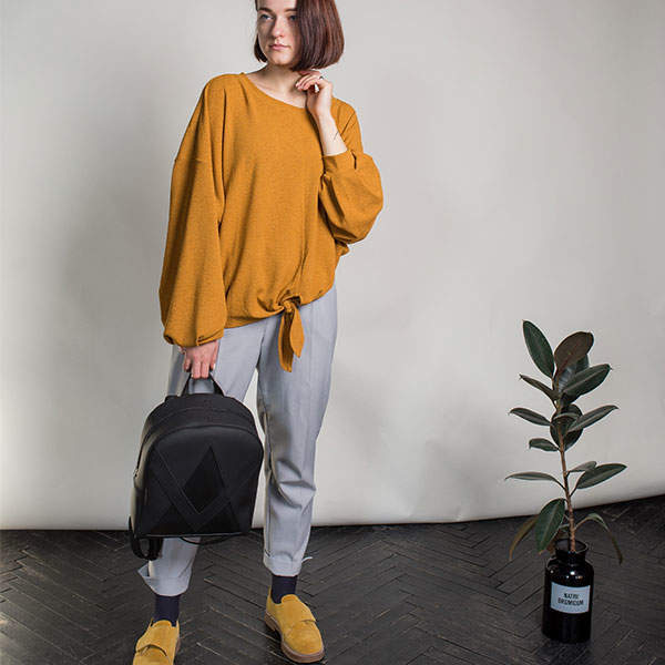 Рюкзак из экокожи Ornament Черный