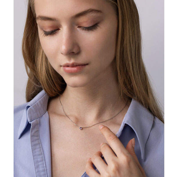 Ожерелье Côte & Jeunot с Белым Камнем Звезда