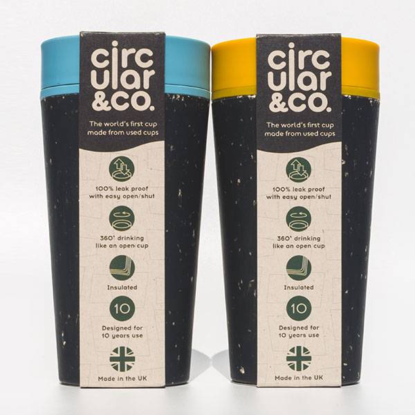 Еко-чашка Circular Cup Label Green 340 мл