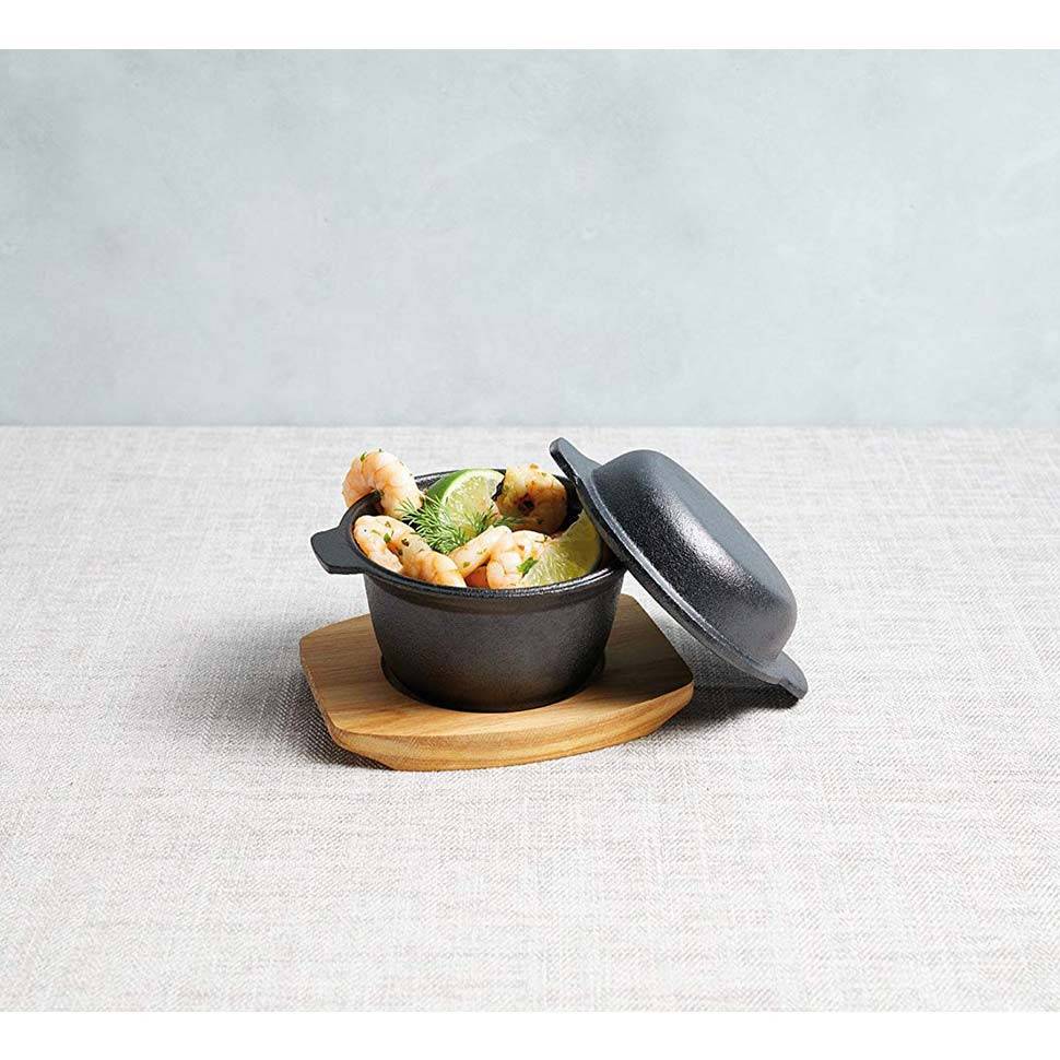 Чугунный казан Artesa на подставке для индивидуальной подачи KitchenCraft