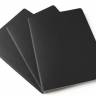 Большая тетрадь (3 шт) Moleskine Cahier черная Чистые листы