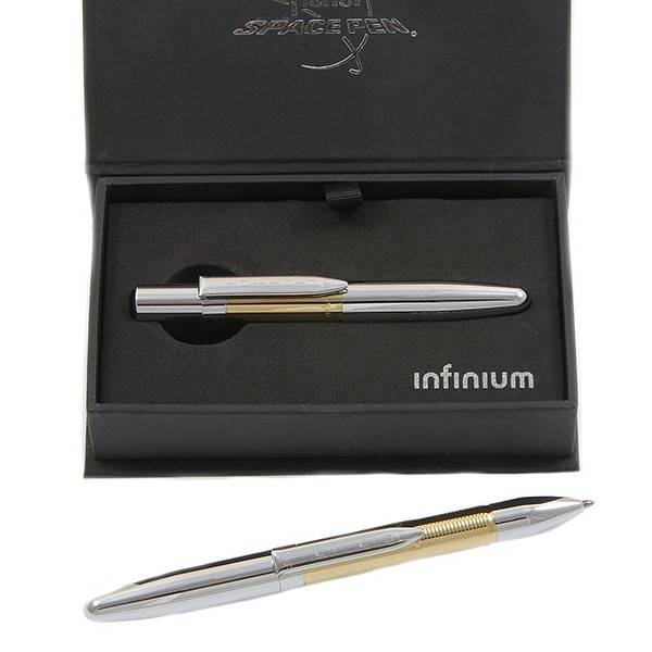 Ручка Titanium Infinium Fisher Space Pen Gold and Chrome (черная паста)