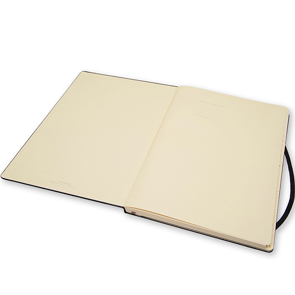 Большой блокнот Moleskine Folio Черный с алфавитом