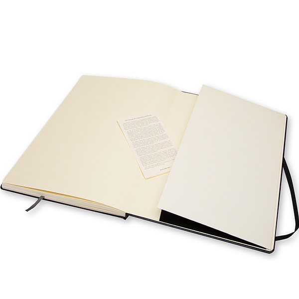 Большой блокнот Moleskine Folio Черный с алфавитом