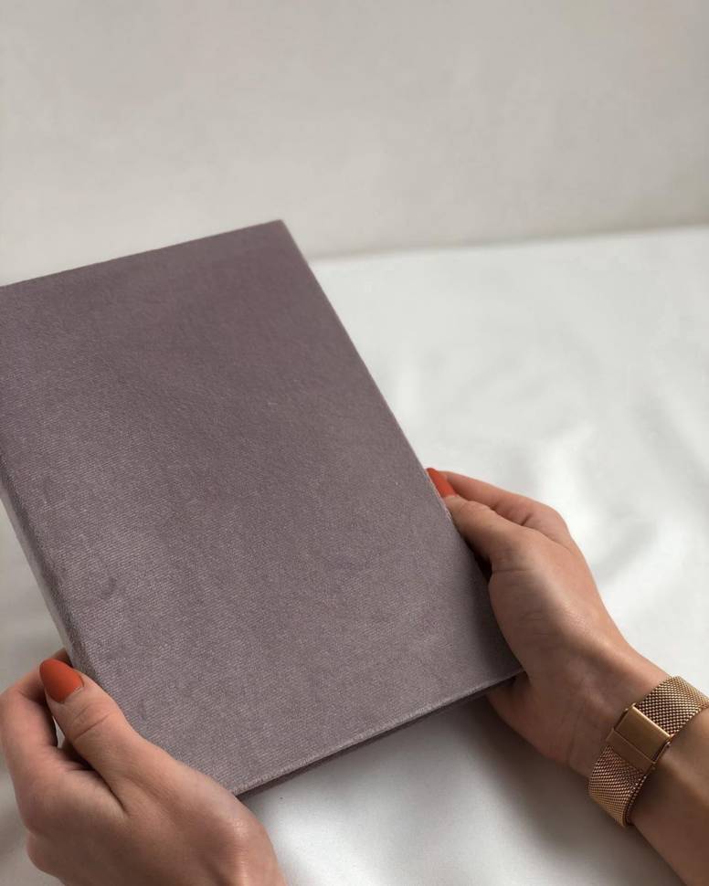 Планер в оксамитовій обкладинці Капучино