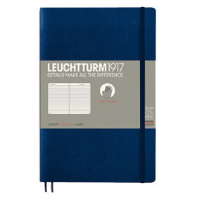 Блокнот Leuchtturm1917 М&#39;який Paperback Темно-синій Лінія (358317)