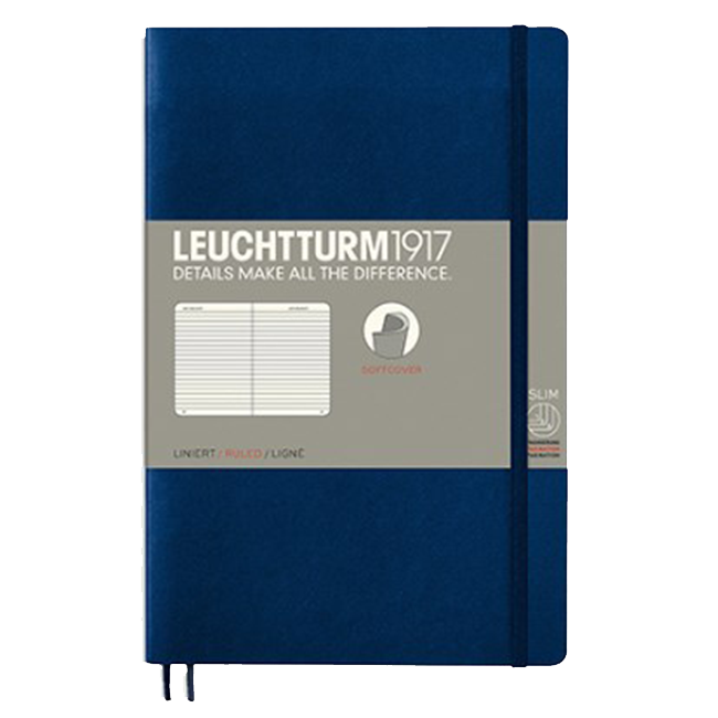 Блокнот Leuchtturm1917 Мягкий Paperback Темно-синий Линия (358317)