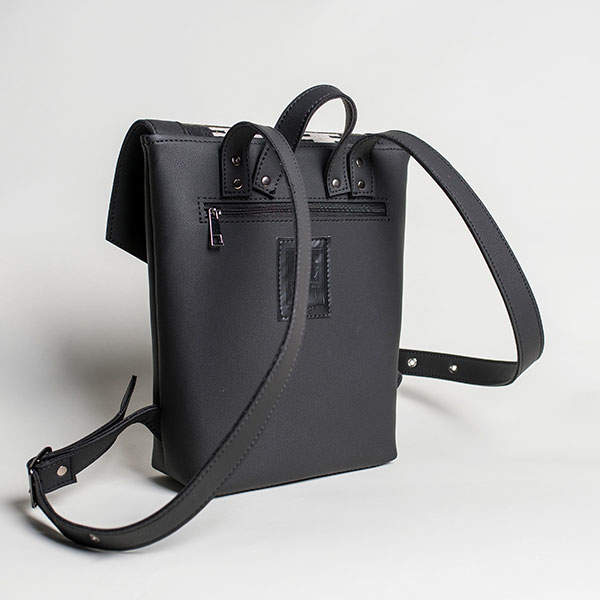 Рюкзак из экокожи Ornament Черный - Беж M