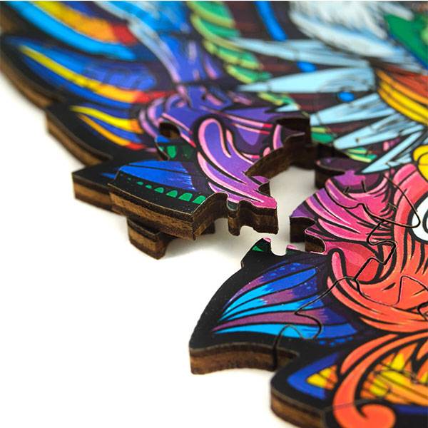 Деревянный пазл Волк