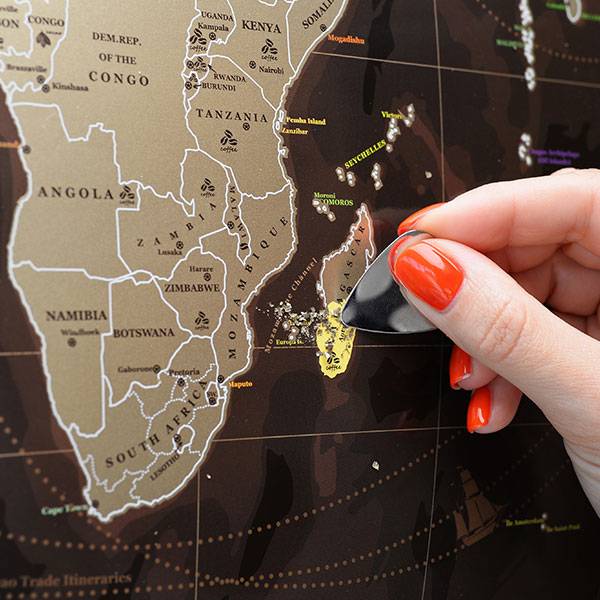 Скретч карта світу My Map Chocolate edition ENG в тубусі