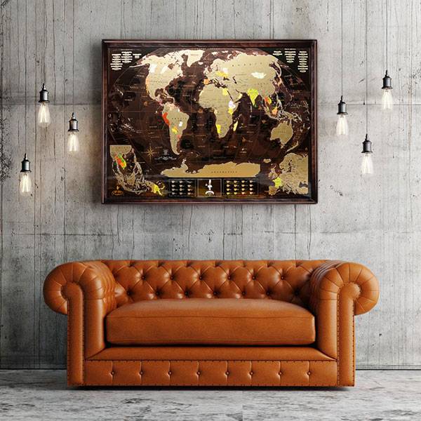 Скретч карта світу My Map Chocolate edition ENG в тубусі