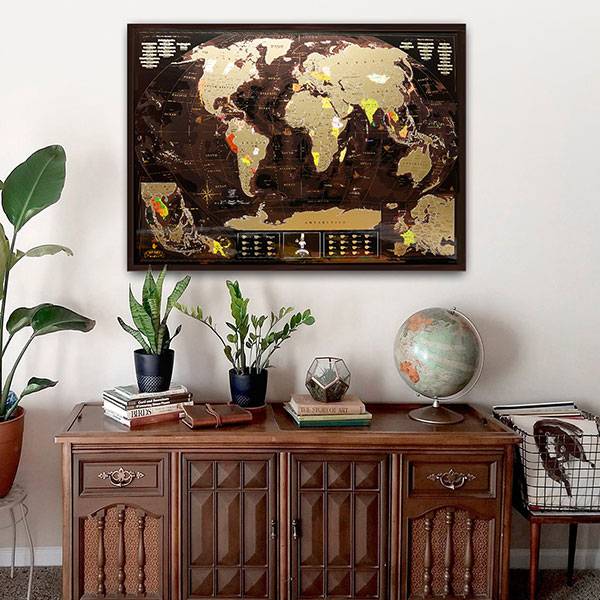 Скретч карта світу My Map Chocolate edition ENG в тубусі