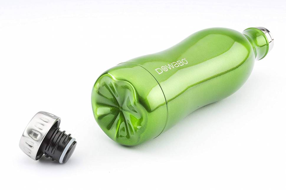 Термос бутылка Dowabo 500 мл Green Metallic Collection