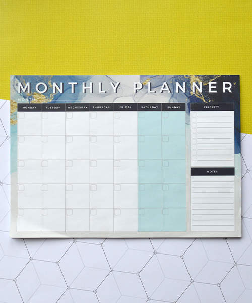 Настольный Планер Monthly Planner Синий