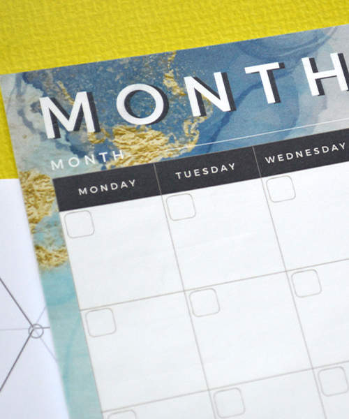 Настольный Планер Monthly Planner Синий