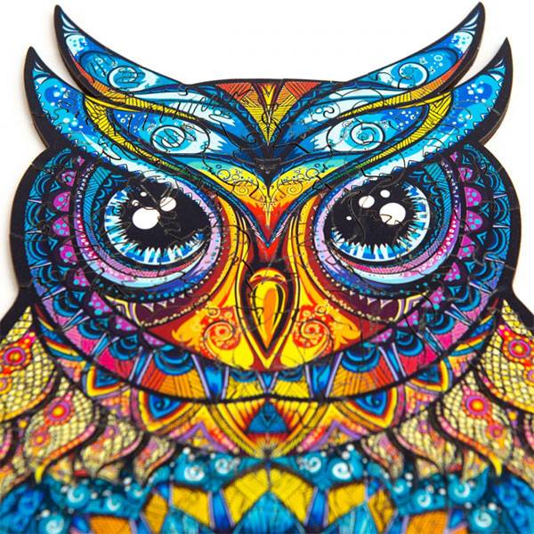 Деревянный пазл Сова