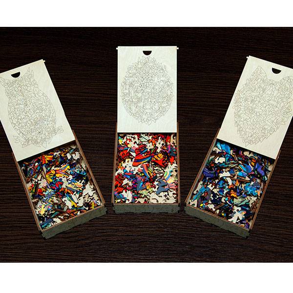 Деревянный пазл Сова