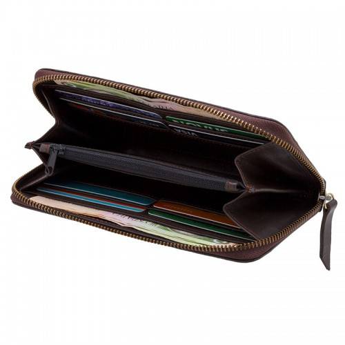 Женский кошелек на молнии Black Brier WW1-coffee