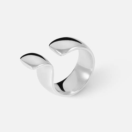 Кольцо из серебра Yastreb Сигма Женское Широкое