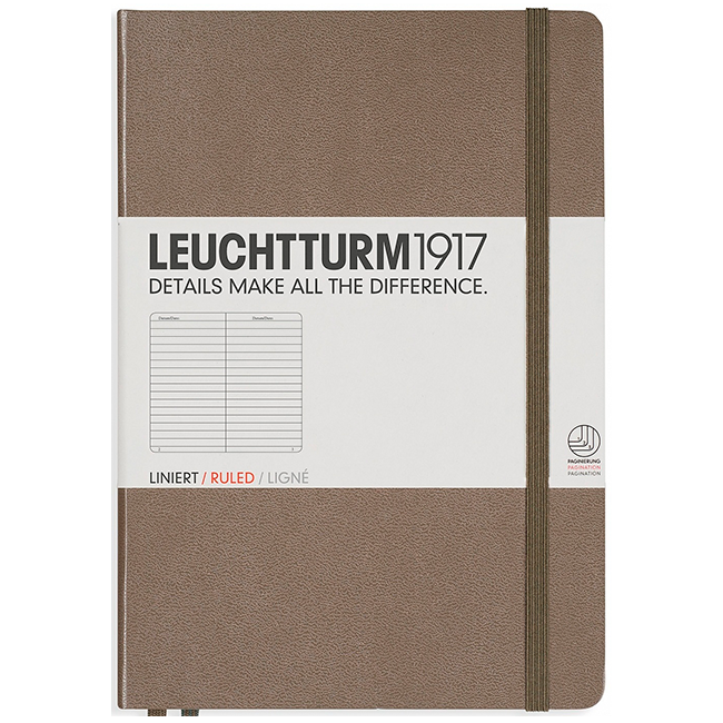 Блокнот Leuchtturm1917 Средний Серо-Коричневый Линия (339571)