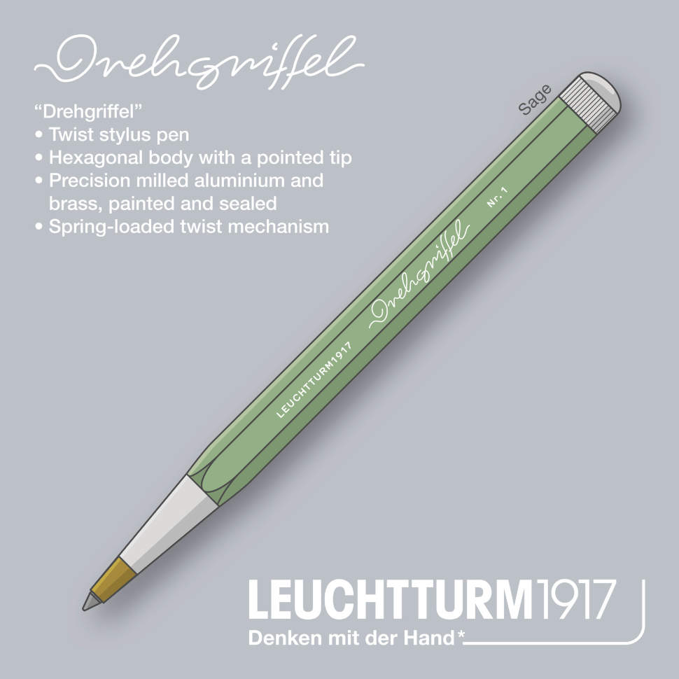 Ручка Drehgriffel Leuchtturm1917 Sage (362456)