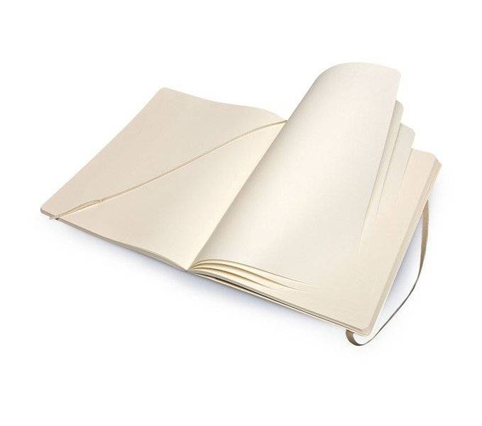 Большой блокнот Moleskine Classic Мягкая обложка Пшеничный Чистые листы