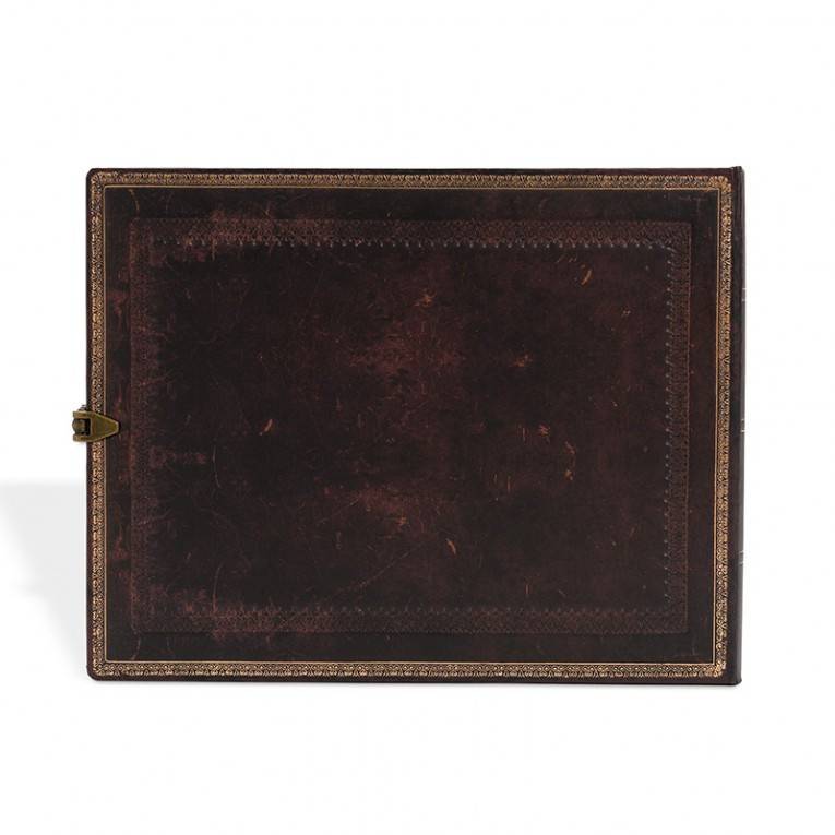 Велика гостьова книга Paperblanks Стара Шкіра Чорний марокканський