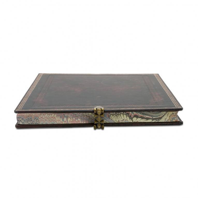 Велика гостьова книга Paperblanks Стара Шкіра Чорний марокканський