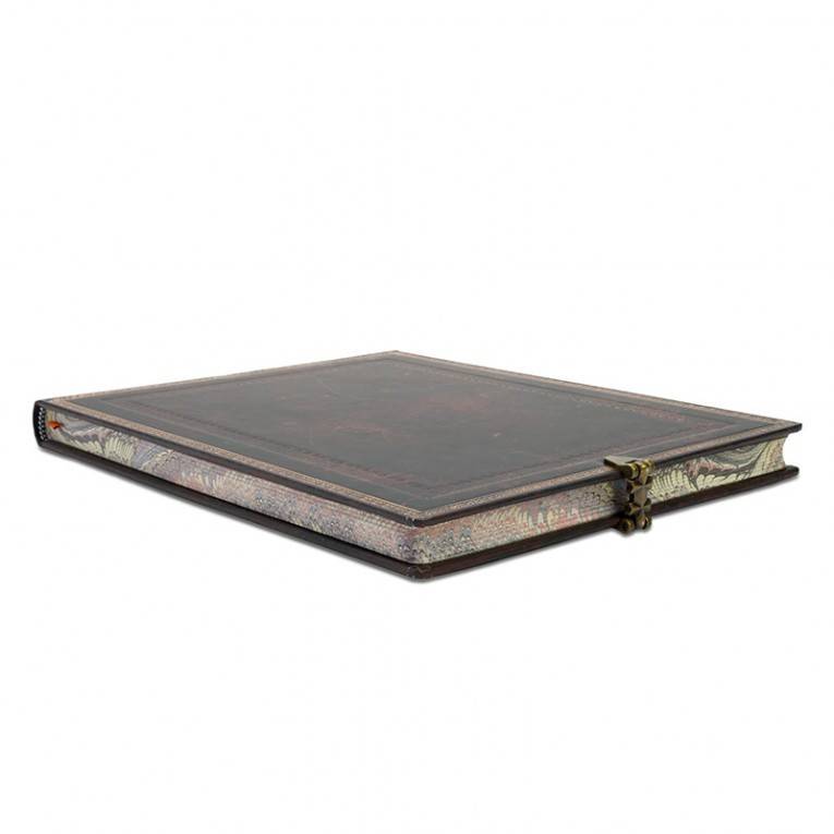 Велика гостьова книга Paperblanks Стара Шкіра Чорний марокканський