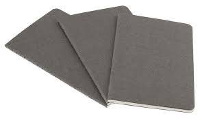 Карманная тетрадь (3 шт) Moleskine Cahier серая Линия
