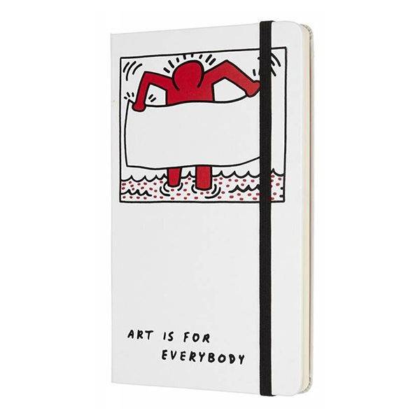 Записна книжка Moleskine Keith Haring середня неліновані Біла