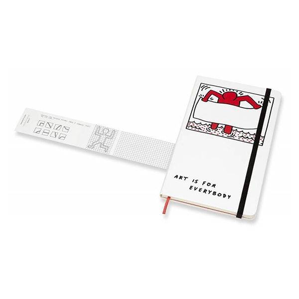 Записна книжка Moleskine Keith Haring середня неліновані Біла